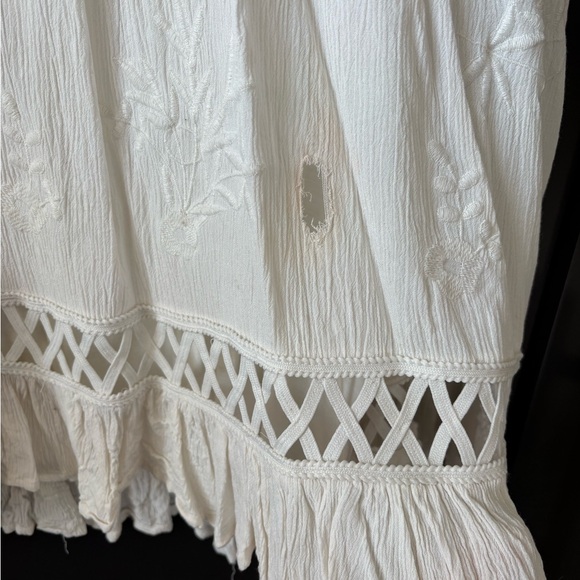Free People Marissa Cream Embroidered Mini Dress - Picture 5 of 6
